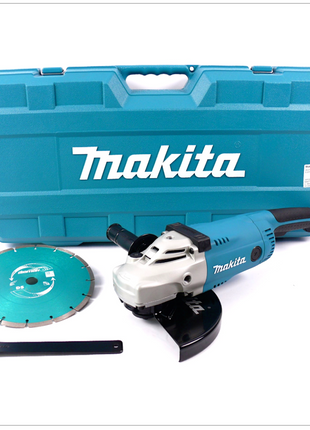 Makita GA 9020 2200 W 230 mm Winkelschleifer mit 1 x DIAMAK Diamantscheibe P-44155 im Koffer - Toolbrothers