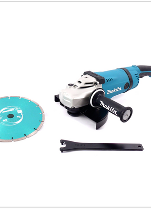 Makita GA 9030 RF 01 2400W 230 mm Winkelschleifer mit 1 x DIAMAK Diamantscheibe P-44155 - Toolbrothers