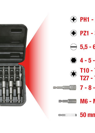 KS TOOLS 1/4" Bit- und Einschraubwerkzeug-Satz, 31-tlg ( 122.2100 ) - Toolbrothers