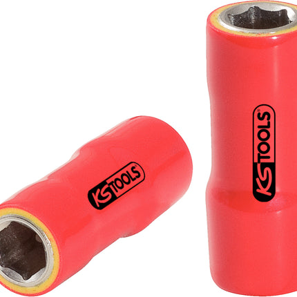 KS TOOLS 1/4" Stecknuss mit Schutzisolierung, 13mm ( 117.1413 ) - Toolbrothers