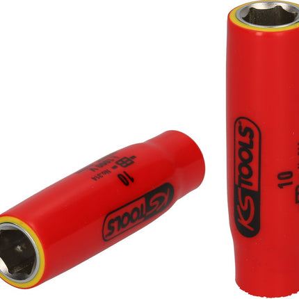 KS TOOLS 1/4' Bussola con isolamento protettivo, 7mm, lunga ( 117.2344 )