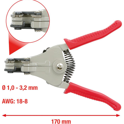 KS TOOLS Automatik-Abisolierzange, 1-3,2mm ( 115.1029 )