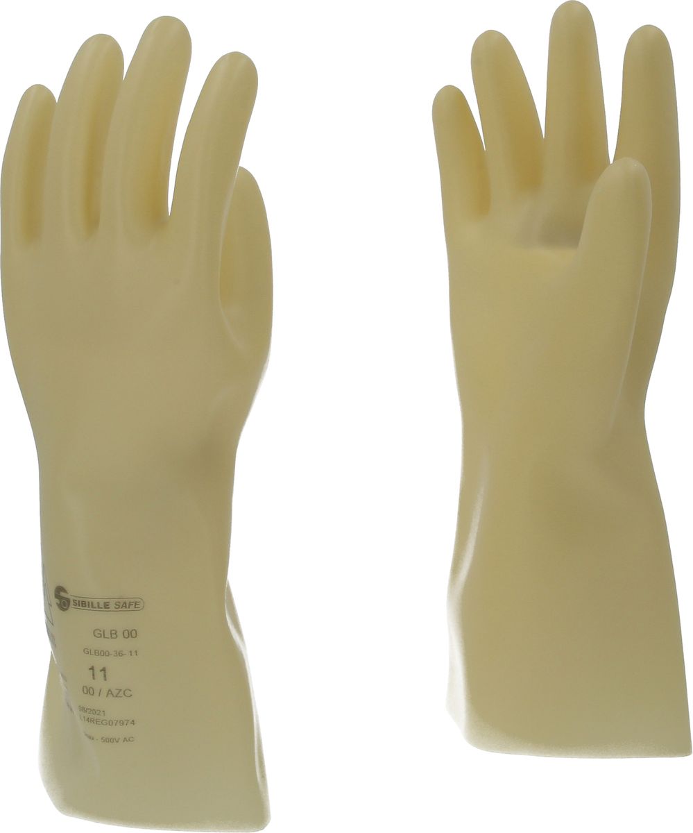 KS TOOLS Guanto di protezione da elettricista con isolamento di protezione, taglia 11, classe 00, Bianco ( 117.0049 )