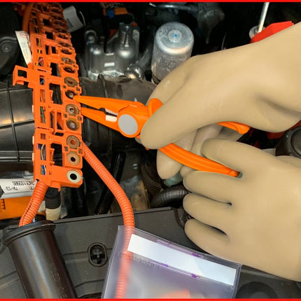 KS TOOLS Elektriker-Schutzhandschuh mit Schutzisolierung, Größe 10, Klasse 1, weiß ( 117.0054 ) - Toolbrothers