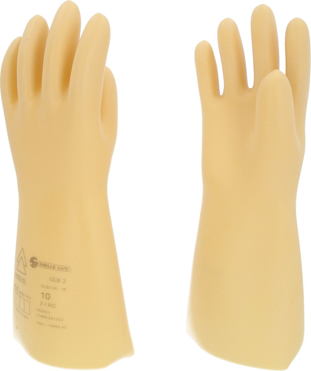 KS TOOLS Guanto di protezione da elettricista con isolamento di protezione, taglia 10, classe 2, Bianco ( 117.0057 )