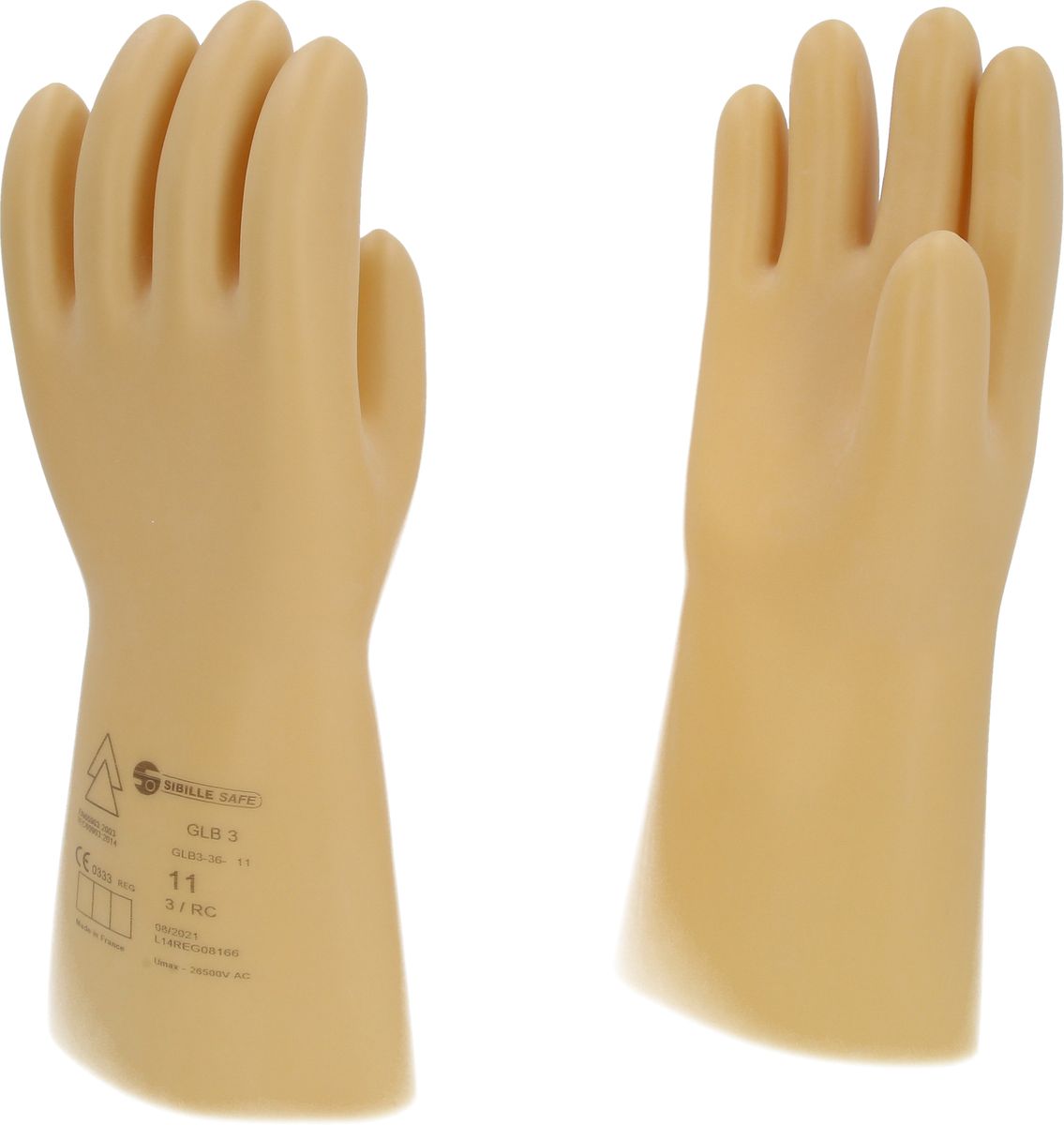 KS TOOLS Guanto di protezione da elettricista con isolamento di protezione, taglia 11, classe 3, Bianco ( 117.0061 )