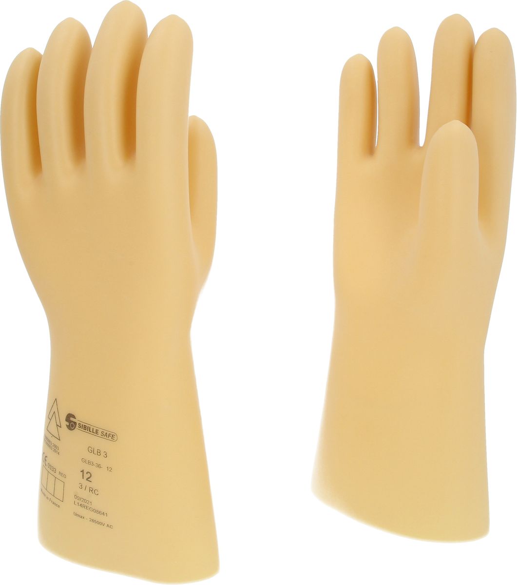 KS TOOLS Guanto di protezione da elettricista con isolamento di protezione, taglia 12, classe 3, Bianco ( 117.0062 )