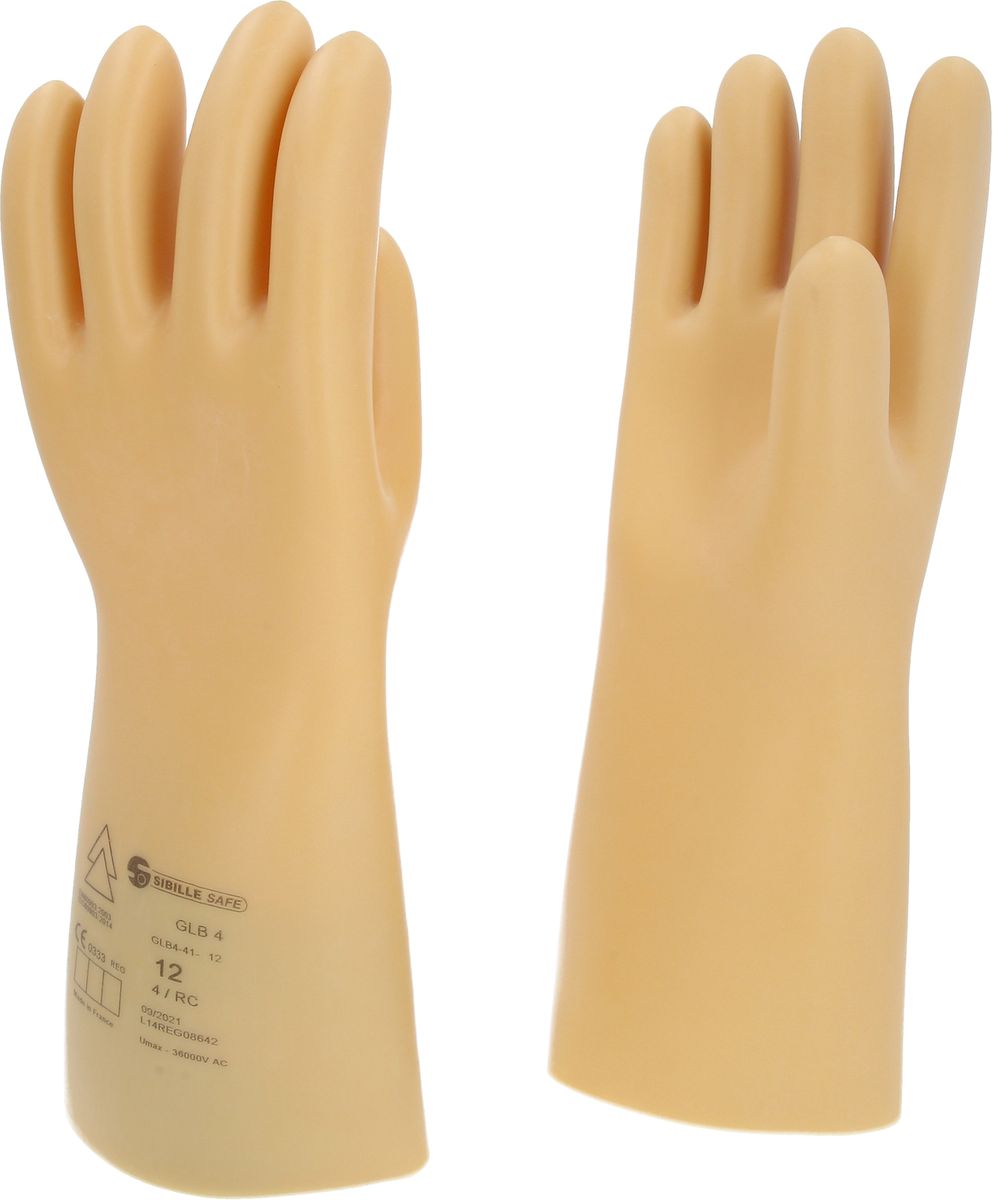 KS TOOLS Guanto di protezione da elettricista con isolamento di protezione, taglia 12, classe 4, Bianco ( 117.0065 )