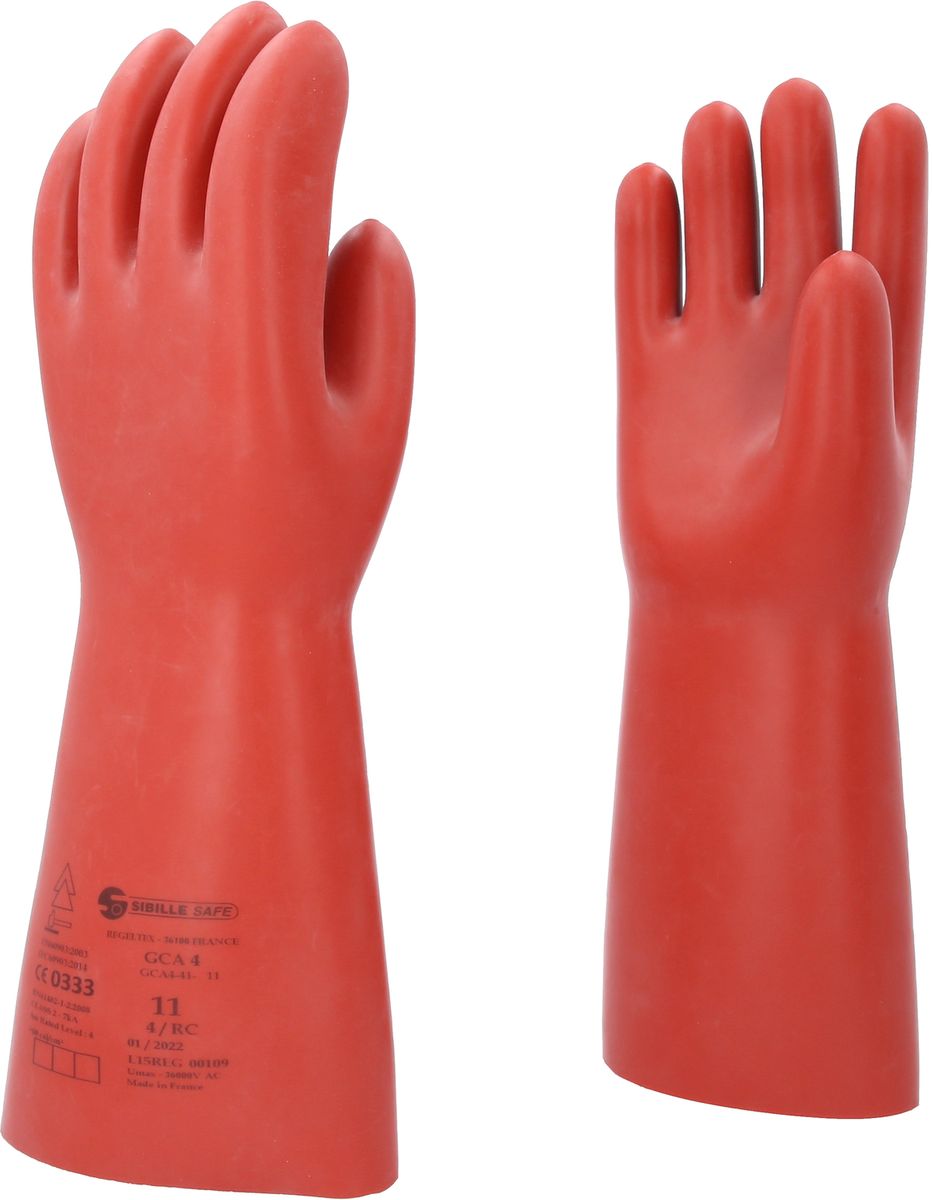 KS TOOLS Guanto di protezione da elettricista con protezione meccanica e termica, taglia 11, classe 4, rosso ( 117.0100 )