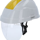 KS TOOLS Casco di protezione da lavoro con protezione per il viso, giallo ( 117.0136 )