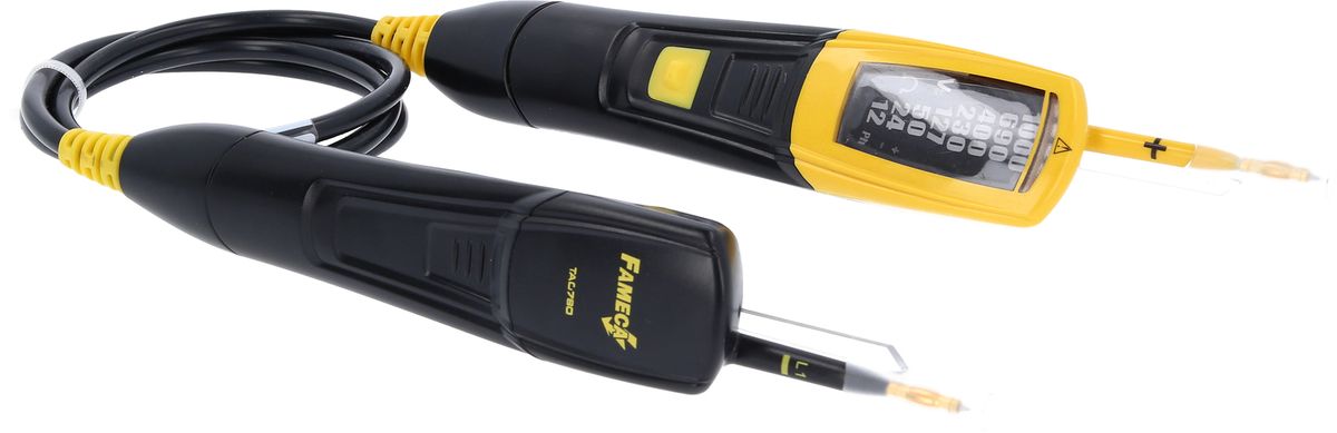 KS TOOLS Spannungsprüfer mit Schutzisolierung, zweipolig, mit akustischem Alarm, 12-1000 V ( 117.0205 )