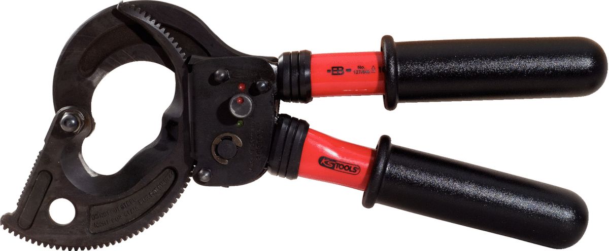 KS TOOLS Cesoia a cricco ad una mano con isolamento protettivo, 400mm ( 117.1248 )