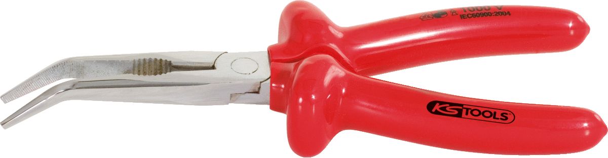 KS TOOLS Pinza a punte mezzotonde 1000V,piegate,160mm ( 117.1294 )