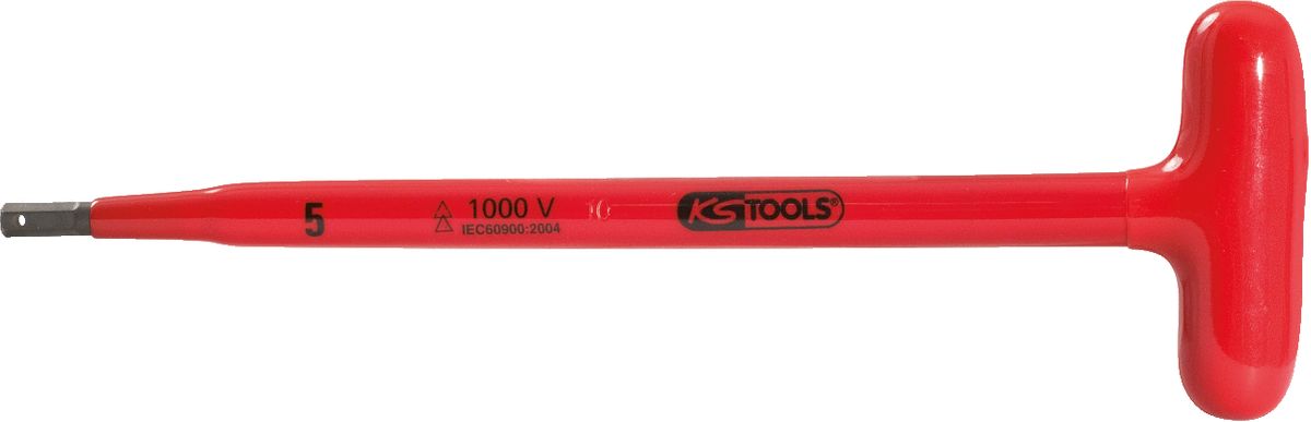 KS TOOLS Chiave a innesto a T con isolamento protettivo, 10x300mm ( 117.1691 )