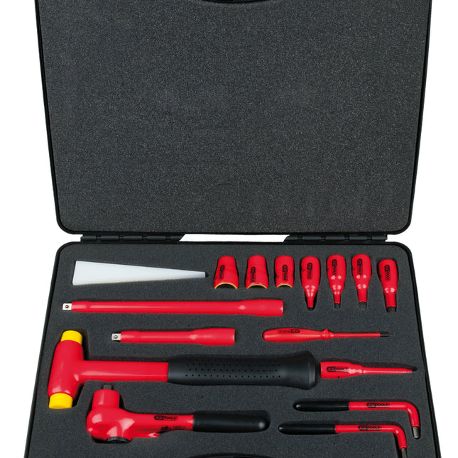 KS TOOLS 3/8" Steckschlüssel-Satz mit isolierten Werkzeugen, 16-tlg ( 117.1885 ) - Toolbrothers