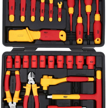 KS TOOLS Isolierter Werkzeug-Satz für Hybrid- und Elektrofahrzeuge, 26-tlg ( 117.1895 ) - Toolbrothers