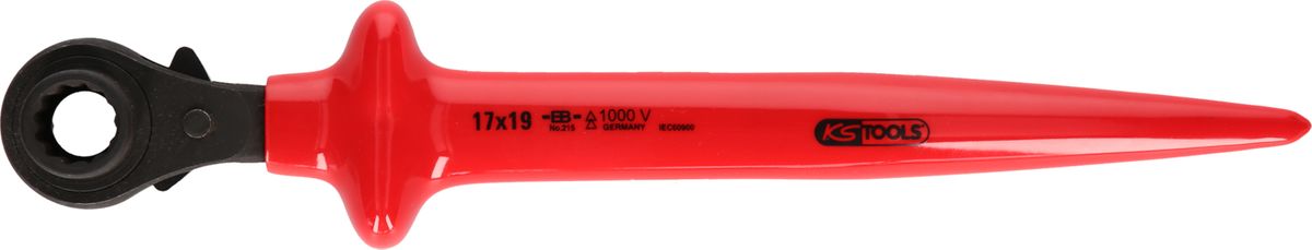KS TOOLS Cricco ad accoppiamento libero, con isolamento protettivo, 17x19 ( 117.2295 )