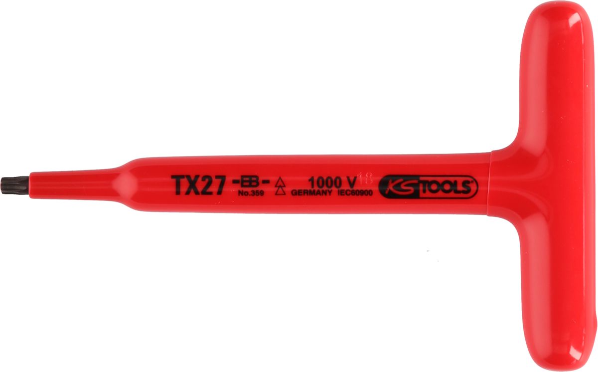 KS TOOLS Chiave innesto Torx con impugnatura a T con isolamento protettivo, T10, 120 mm ( 117.2412 )