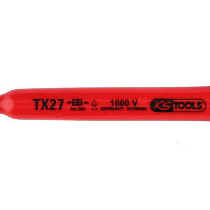 KS TOOLS T-Griff-Torx-Stiftschlüssel mit Schutzisolierung, T50, 200 mm ( 117.2421 )