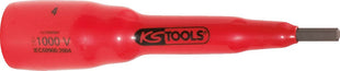 KS TOOLS Vaso con punta de 3/8" con aislamiento protector para tornillos con hexágono interior, 4 mm, 116 mm de largo ( 117.3867 )