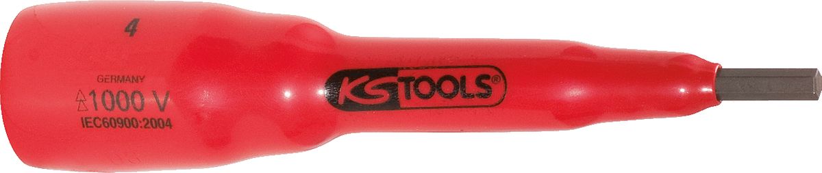 KS TOOLS 3/8" Bit-Stecknuss mit Schutzisolierung für Innensechskant-Schrauben, 6mm,270mm lang ( 117.3876 )