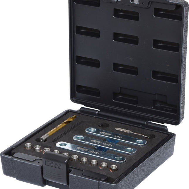 KS TOOLS Gewinde-Reparatursatz M9 x 1,25, 16-tlg ( 122.1300 ) - Toolbrothers