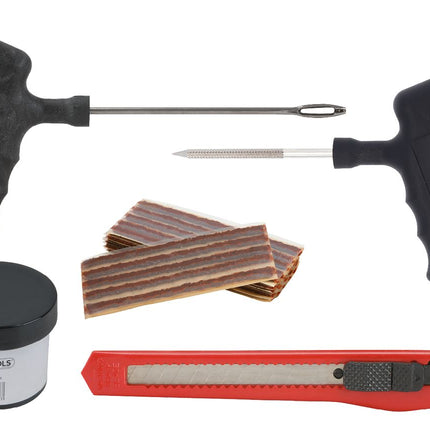 KS TOOLS Reifenvulkanisier-Satz für KFZ, 5-tlg, 100 mm Fäden ( 150.1070 ) - Toolbrothers