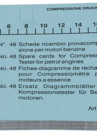 KS TOOLS Kompressions-Druckprüfgerät-Diagrammkarten-Satz für Benzinmotoren (VPE=48) ( 150.1654 ) - Toolbrothers