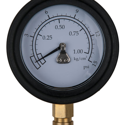 KS TOOLS Manometer Ø 75,0 mm, 0 - 1 bar mit 1/4" Schnellkupplung ( 150.2327 ) - Toolbrothers