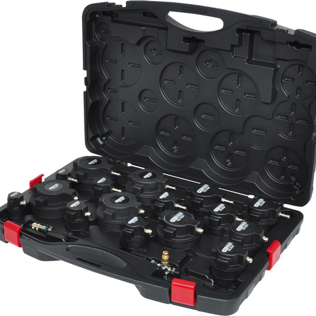 KS TOOLS Turbolader-Ladeluft-System-Prüfkoffer-Satz, 17-tlg ( 150.2520 ) - Toolbrothers