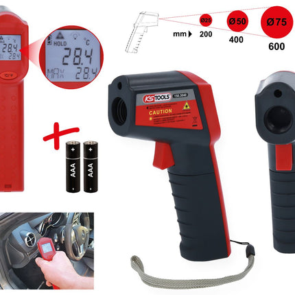 KS TOOLS Infrarot-Thermometer, -38° bis 520° ( 150.3040 ) - Toolbrothers