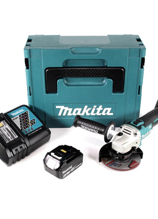 Makita DGA 504 RF1J Akku Winkelschleifer 18V 125mm Brushless + 1x Akku 3,0Ah + Ladegerät + Makpac - Toolbrothers