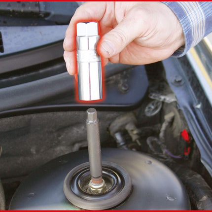 KS TOOLS Stoßdämpfer-Außensechskant-Gegenhalter-Stecknuss, 24 mm ( 150.9424 ) - Toolbrothers