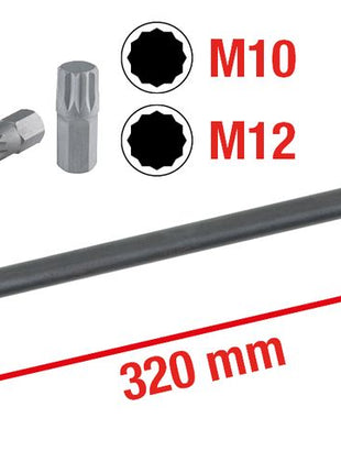 KS TOOLS Spureinstellschlüssel für Mercedes,3-tlg ( 150.9470 ) - Toolbrothers