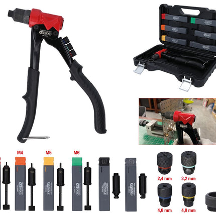 KS TOOLS 3 in 1 Handnietzangen-Satz, 12-tlg. ( 150.9850 ) - Toolbrothers