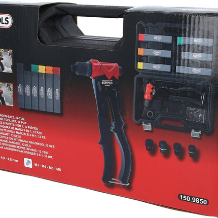 KS TOOLS 3 in 1 Handnietzangen-Satz, 12-tlg. ( 150.9850 ) - Toolbrothers