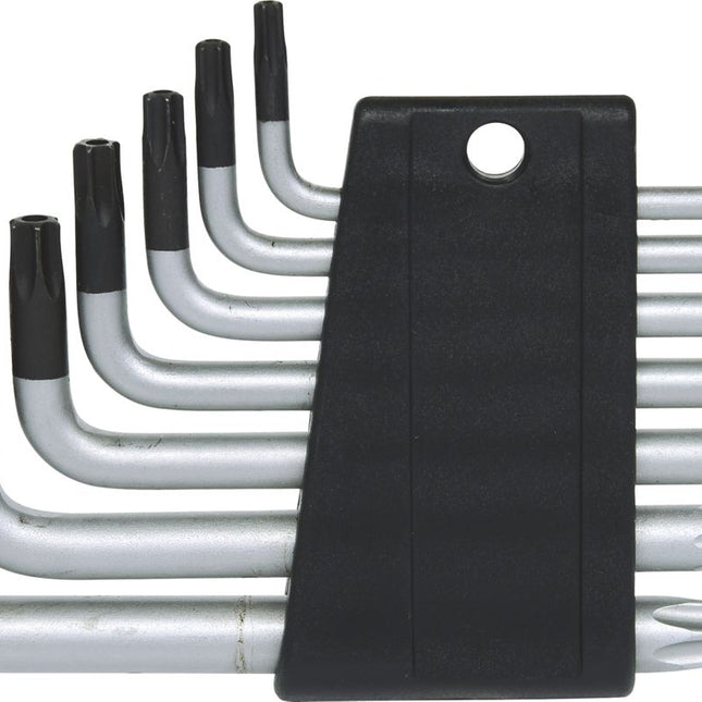 KS TOOLS Serie di chiavi maschio piegate Torx c.foro,7 pzTB10-TB40 ( 151.4150 )