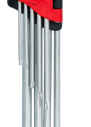 KS TOOLS Torx-Winkelstiftschlüssel-Satz mit Bohrung, XL, 9-tlgTB10-TB50 ( 151.4580 ) - Toolbrothers