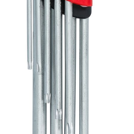 KS TOOLS Torx-Winkelstiftschlüssel-Satz mit Bohrung, XL, 9-tlgTB10-TB50 ( 151.4580 ) - Toolbrothers