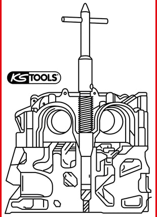 KS TOOLS Injektoren-Sitz-Reinigungswerkzeug, Opel, Fiat, Lancia, Suzuki ( 152.1389 ) - Toolbrothers