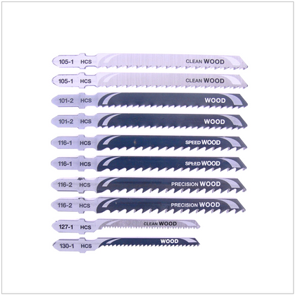 Dewalt DT 2290 Set HCS - Stichsägenblätter Holz  10 - teilig - Toolbrothers
