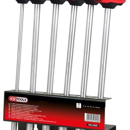 KS TOOLS T-Griff-Nussschraubendreher-Satz, 6-tlg, 6-14mm ( 158.5000 ) - Toolbrothers