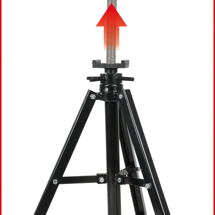 KS TOOLS Colonnetta di supporto per vite di carico, 12t, 710-1065mm ( 160.0442 )