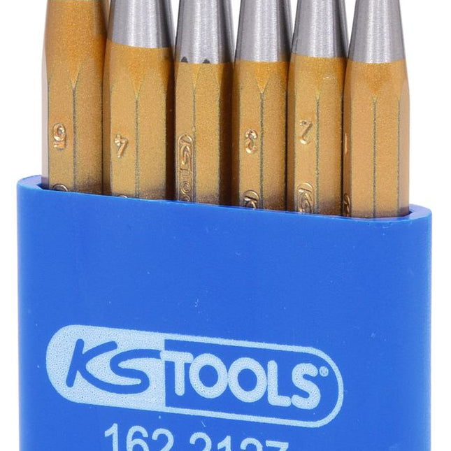 KS TOOLS Serie cacciaspine, 6 pz in stand in plastica  ( 162.2127 )