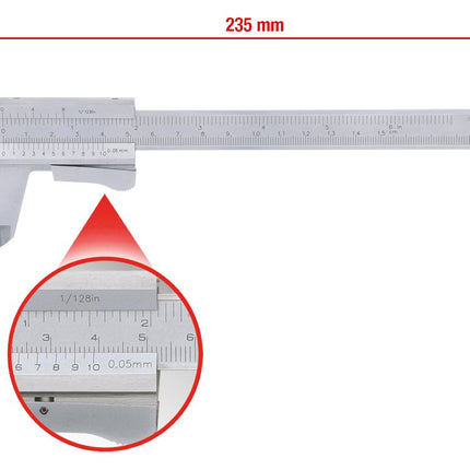 KS TOOLS Taschen-Messschieber 0-150mm, 235mm ( 300.0510 ) - Toolbrothers