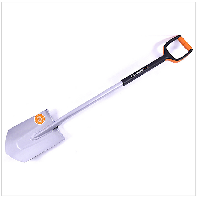 Fiskars Gärtnerspaten Ergonomic Xact Spaten, spitz, Größe L ( 131483 ) - Toolbrothers