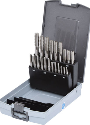 KS TOOLS HSS Handgewindebohrer-Satz M, Kunststoffkassette 21-tlgM3-M12 ( 336.0641 ) - Toolbrothers