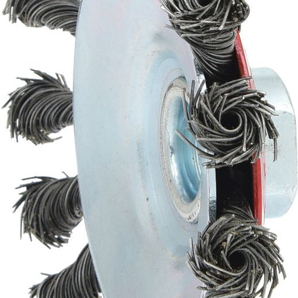 KS TOOLS Kegelform-Stahldrahtrundbürste 0,5mm, Ø 115mm ( 340.0049 ) - Toolbrothers