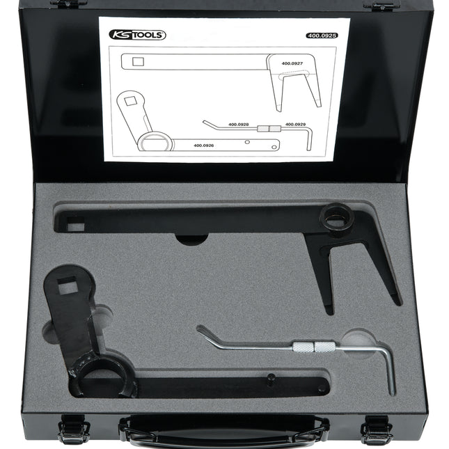 KS TOOLS Motoreinstell-Werkzeug-Satz für BMW / Mini, 4-tlg ( 400.0925 ) - Toolbrothers