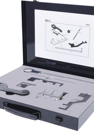 KS TOOLS Motoreinstell-Werkzeug-Satz für VAG, 9-tlg, Audi, Seat, Škoda, Volkswagen ( 400.2140 )